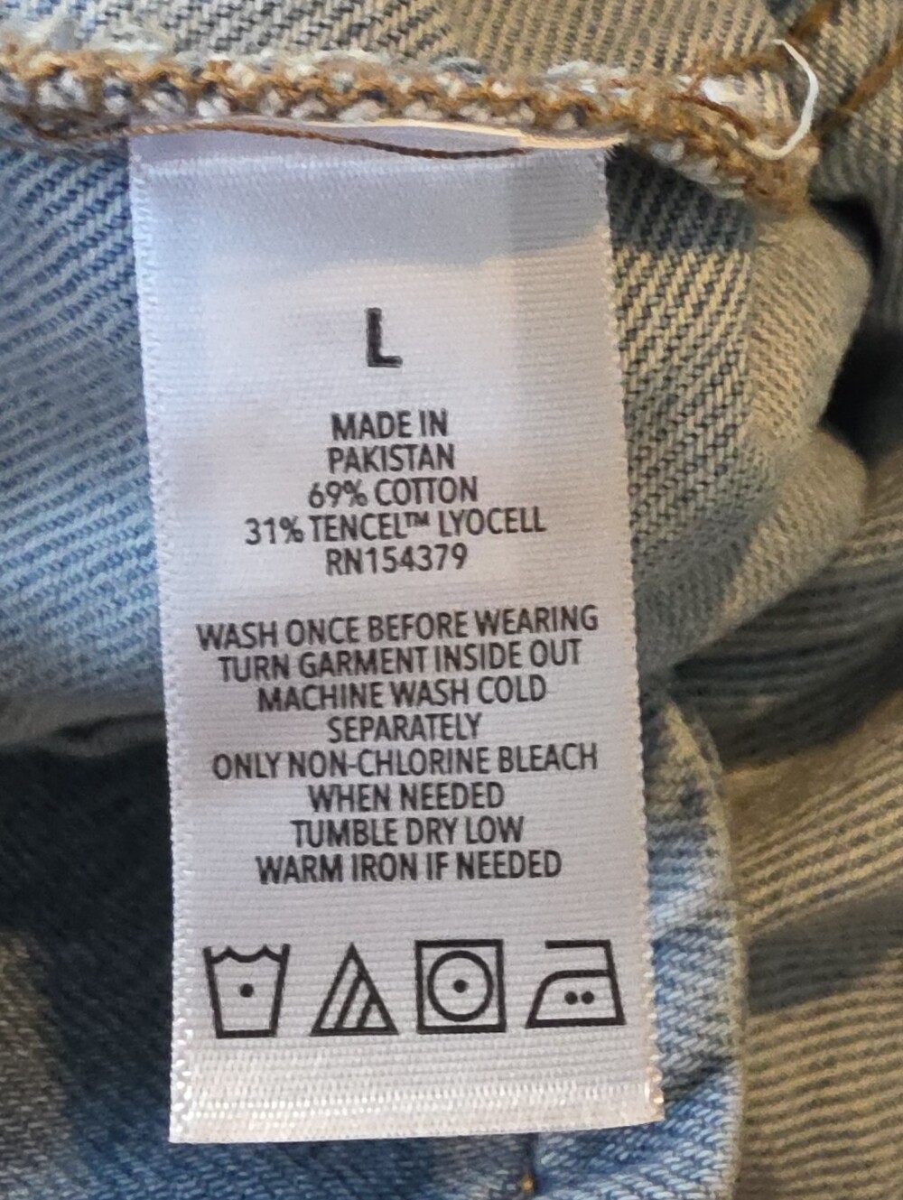 Aeropostale Denim Vest Size Large Blue Jean - Picture 8 of 8
